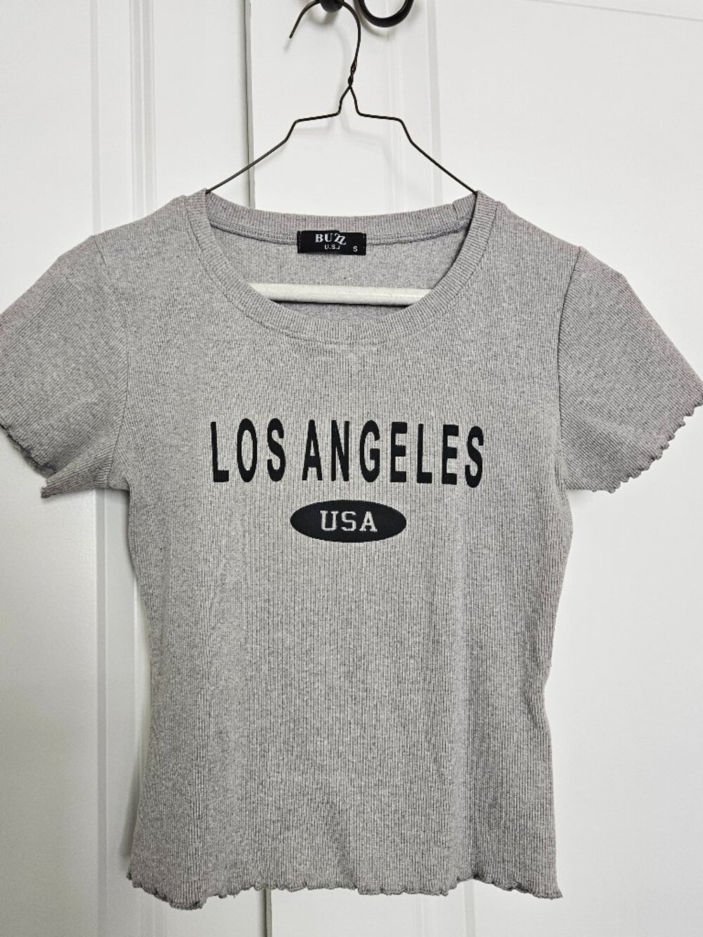Women's Grey Crop-top Size Small